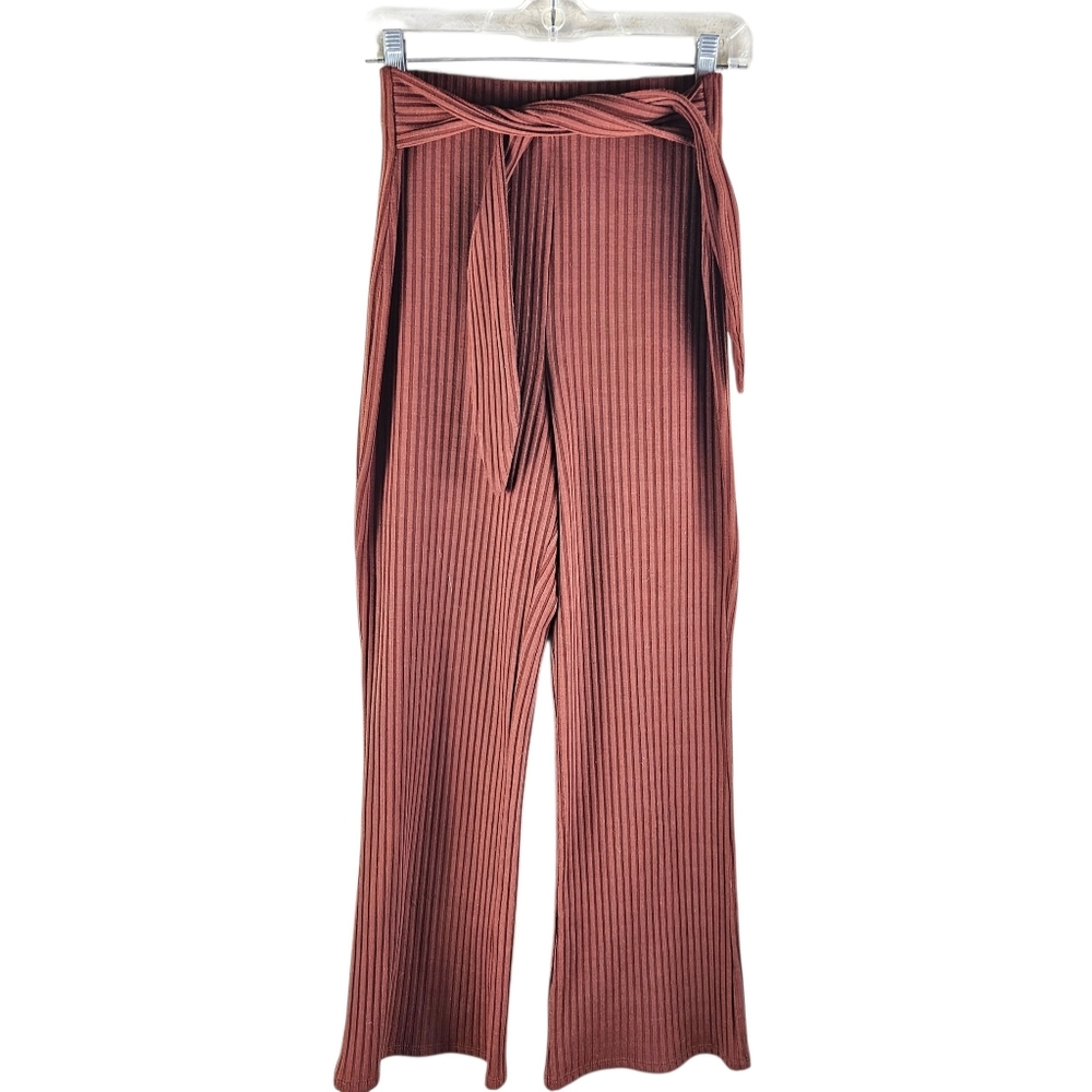Song Of Style Ribbed Knit Casual Flared Pants In S
